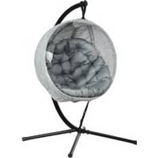 Outdoor Hanging Chairs on sale OutSunny Hanging Egg Chair Grey