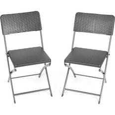 Christow Folding Garden Chairs of 2 Patio Dining Set