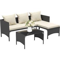 Bigzzia Rattan Patio Furniture Outdoor Lounge Set