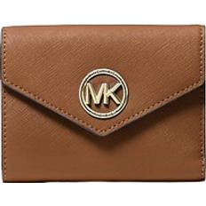 Carmen Medium Saffiano Leather Tri Fold Envelope Wallet - Luggage
