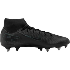 Soft Ground (SG) Football Shoes Nike Mercurial Superfly 10 Academy SG-Pro High-Top - Black/Deep Jungle