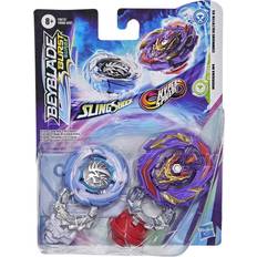 Beyblade Toys Hasbro Beyblade Burst Surge Hypersphere Command Valtryek V5 Slingshock Morrigna M4 Battling Dual Collection Pack