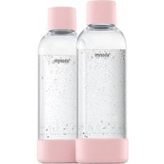 MySoda Tillbehör MySoda Woody Flaska 1 L 2-Pack Rosa