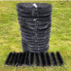 Roof Equipment Style Selections Black 60m Gutter Brush Leaf Guard Protection Set of 12