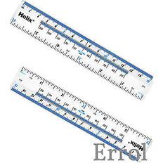 Helix 15cm 6 Inch Ruler Clear