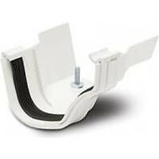 Polypipe White Ogee Plastic Gutter to Ogee Adaptor 130mm