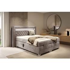 Continental Beds Fun-Möbel Boxspringbett Elektrisch ARMANDO 160x200 cm in Stoff Fresh Macchiato Continental Bed