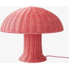 HKliving i Rattan Blush Rosa Bordlampe