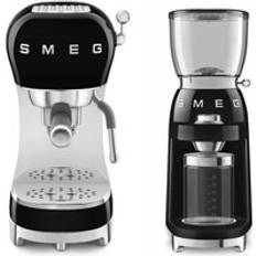 Smeg Coffee Makers Smeg Coffee Bundle ECF02 Espresso Machine CGF11 Coffee Grinder