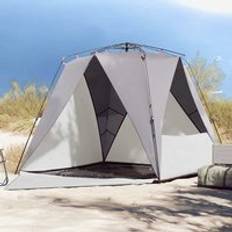 Beach Tents Berkfield Home Beach Tent 4-Person Grey Waterproof