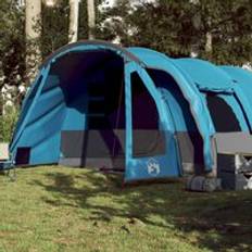 Berkfield Home Family Tent Tunnel 8-Person Blue