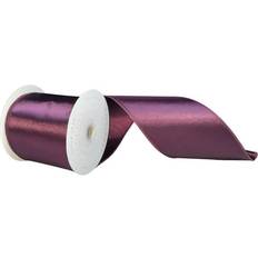 Halloween Gift Wrap Ribbons Vickerman QTX241165 Burgundy Satin Ribbon 4 in x 10 Yards
