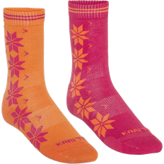 Dame - Oransje Klær Kari Traa Vinst Socks 2-pack - Berry Pink