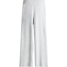 H&M Fine Knit Trousers - Light Grey Marl