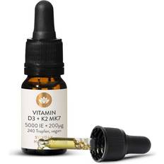 Sunday Natural Vitamin D3 + K2 MK7 all-trans 5,000IE + 200µg HIGH DOSE & VEGAN