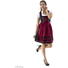 Haus Hubert Dirndl Midi Vinrød