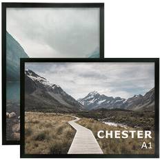 Acrylic Photo Frames Kenro Chester Poster Black A1 Photo Frame