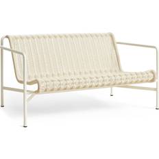 Stål Sofaer Hay Palissade Cord Loungegruppe Med 2 Stole Og Lavt Trædgårdsbord Cream White Sofa