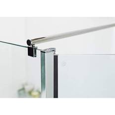 Silver Shower Wall Nes Home Support Bar for Wet Room Glass Panels - Silver