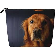 Jejea Golden Retriever1 Print Makeup Bag - Black
