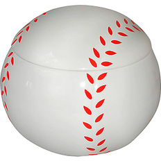 Ceramic Biscuit Jars KitchenWorthy Baseball Cookie 290-BBCJ - White Biscuit Jar