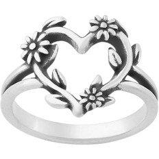 James Avery Flowering Vines Heart Ring - Silver