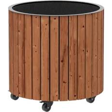 Plantekasser på tilbud DESIGN STUDIO Plus Circle Ø55 cm Thermowood Plantekasse