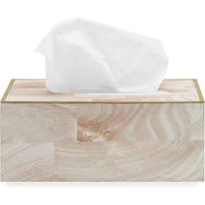 Small Boxes Pigeon & Poodle Palermo II Rectangular Tissue - Faux Clamstone Small Box 4pcs