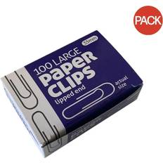 Gray Paper Clips & Magnets County Stationery Paper Clips Pack of 100 Grey