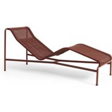 Lounger Solsenge Havemøbler Hay Palissade Cord Chaise Longue Iron Red