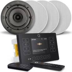 Audio Systems Q Acoustics E120 Black DAB & Bluetooth HiFi System 4 x Qi65CB