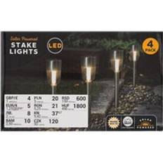 Solar Powered LED Stake Lights Pack of 4