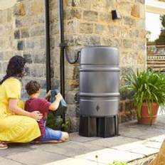 Grey Rain Barrels Medium Grey Harcostar 227L Water Butt with Stand and Diverter
