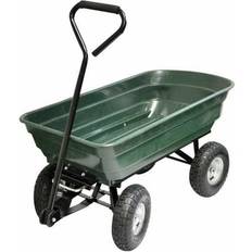 Kingfisher 75L 120kg Tipper Truck 4 Wheel Trolley Garden