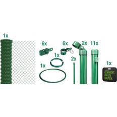 Maschendrahtzäune Alberts Maschendrahtzaun Komplettset 125 cm x 25 m Grün