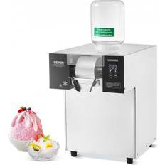 Rostfritt stål Ismaskiner VEVOR Commercial Snowflake Ice Machine 385LBS/24H Stainless Steel for Ice Cream