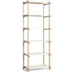 Oaks - White Shelving Systems Hay Woody 2.0 Column High Almond White Shelving System