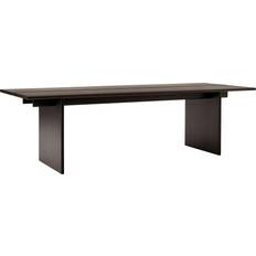 &Tradition Bord &Tradition Ita Os2 Desk With Cable Management 95 x 260 cm Dark Stained Oak Skrivebord