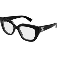 Gucci Unisex Glasses Gucci gg1847o-001 black oversize squared cat-eye