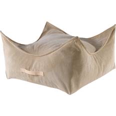 Sittpuff Kvadrat Slimcord Sand