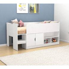 Loft Beds Happy Beds Kudl Mid Sleeper 3ft White