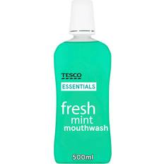 Tesco Essentials Freshmint Mouthwash 500Ml