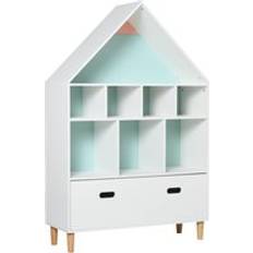 Kid's Room Homcom Kids House-Designed Bookshelf
