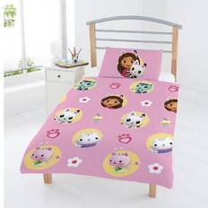 Gabby's Dollhouse Junior Duvet Cover Set Kitty Friends Pink