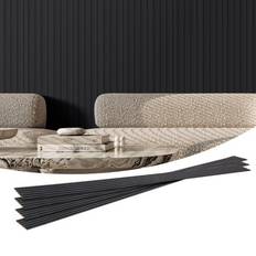 Trä Skivmaterial VEVOR Akustikpaneele Lamellenwand 2450x166mm Mattschwarz