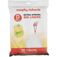 Morphy Richards Cleaning Equipment & Cleaning Agents Morphy Richards 60L Lemon Scented Heavy Duty Drawstring Lin