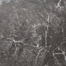 Black Plastic Flooring NOVECRAFTO Self Adhesive Vinyl Floor Tiles Pack of 40
