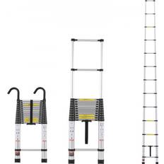 Ladders VEVOR Telescoping Extension Ladder 16.4FT Multi-button Retraction 375 LBS