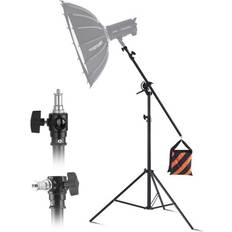 VEVOR Air Cushioned Aluminum Photography Light Stand with Boom Arm