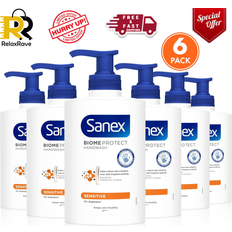 Sanex Skin Cleansing Sanex Expert Skin Health Sensitive Liquid Hand Wash 250ml x 6